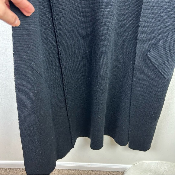 Cocogio Made in Italy Merino Wool blend sleeveless duster black size: S/M - Picture 8 of 9